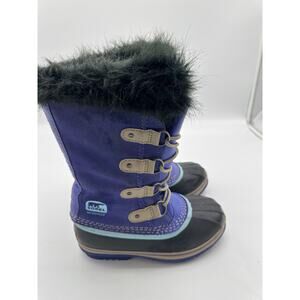 Sorel Joan Of Arctic Waterproof Winter Lace Up Boots Purple Size 4